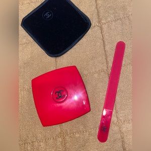 Limited Edition Chanel Mirror & Nail File Set Diva